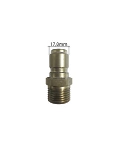 ENCHUFE RAPIDO A BOLAS 50 LTS 280 BAR 1/2" M INOX